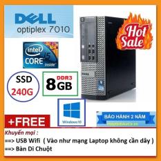 Thùng Dell optiplex 7010 ( Core i5 2400 / 4G / SSD 240G ), Tặng USB Wifi , Bàn di chuột – Bảo hành 24 tháng – Hàng Nhập Khẩu