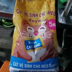Cát Vệ Sinh Cho Mèo Giá Rẻ Royal Không Mùi 5Kg