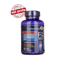 BIG SALES – GIẢM 75% – CLEAR STOCK – chỉ 199K/lọ – Viên uống hỗ trợ xương khớp Puritan’s Pride Triple Strength Glucosamine, Chondroitin & MSM 90 viên HSD tháng 11/201