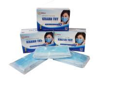 Bộ 3 hộp khẩu trang y tế 4 lớp Khánh Thy ( Màu Xanh)