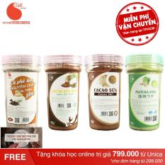 Combo 4 loại thức uống hòa tan pha Light Coffee – Cacao sữa, Matcha sữa, Cà phê sữa, Cacao sữa dừa – 90g/hũ