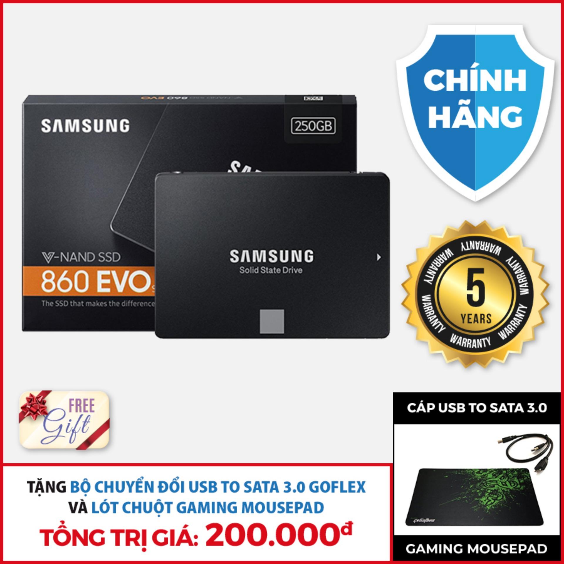 Ổ cứng SSD Samsung 860 EVO 250gb 2.5 inch (Đen)