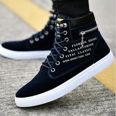Giày Sneaker Thời Trang Nam Cao Cổ Khóa Kéo – G360002XD