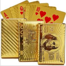 Bộ bài mạ màu vàng 24k