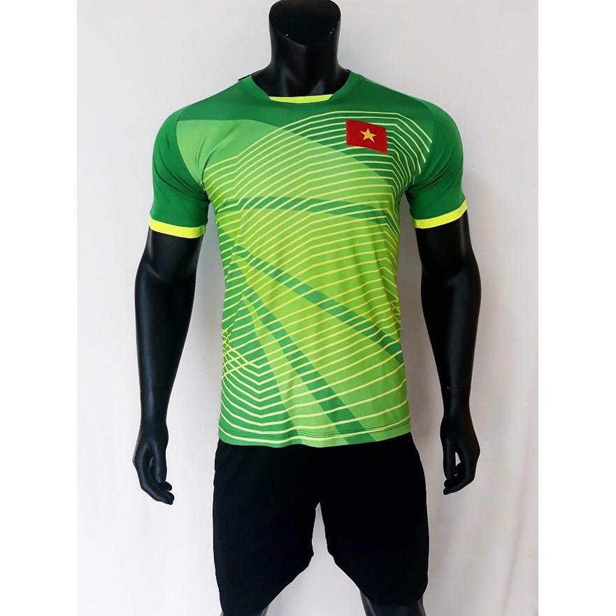 Bộ quần áo bóng đá thủ môn Việt Nam xanh lá Bùi Tiến Dũng 2018