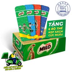 Thùng 12 lốc Nestlé MILO Uống Liền (48 hộp x 180ml) – tặng 06 Thẻ kẹp sách cực ngầu