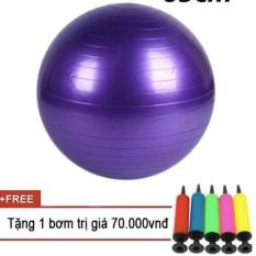 Bóng tập yoga 65cm trơn (Tím)