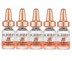Bộ 5 chai Tinh chất Tế bào gốc từ DNA trứng cá hồi trị mụn phục hồi da sau 28 ngày Suiskin Salmon DN Ampoule 28 days (2ml x5)