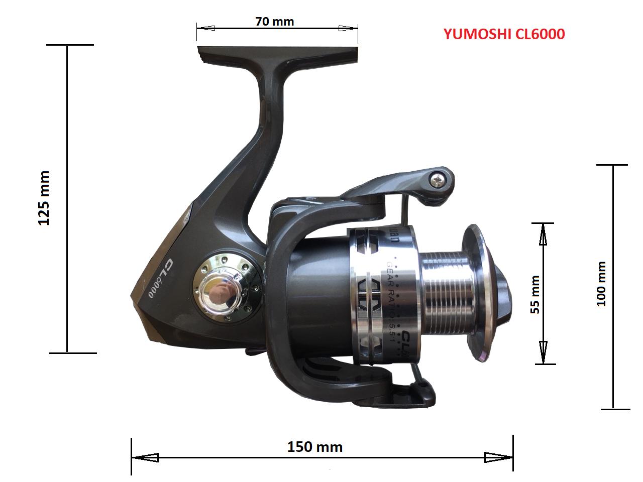Máy câu cá YUMOSHI CL6000 - 12 BEARINGS