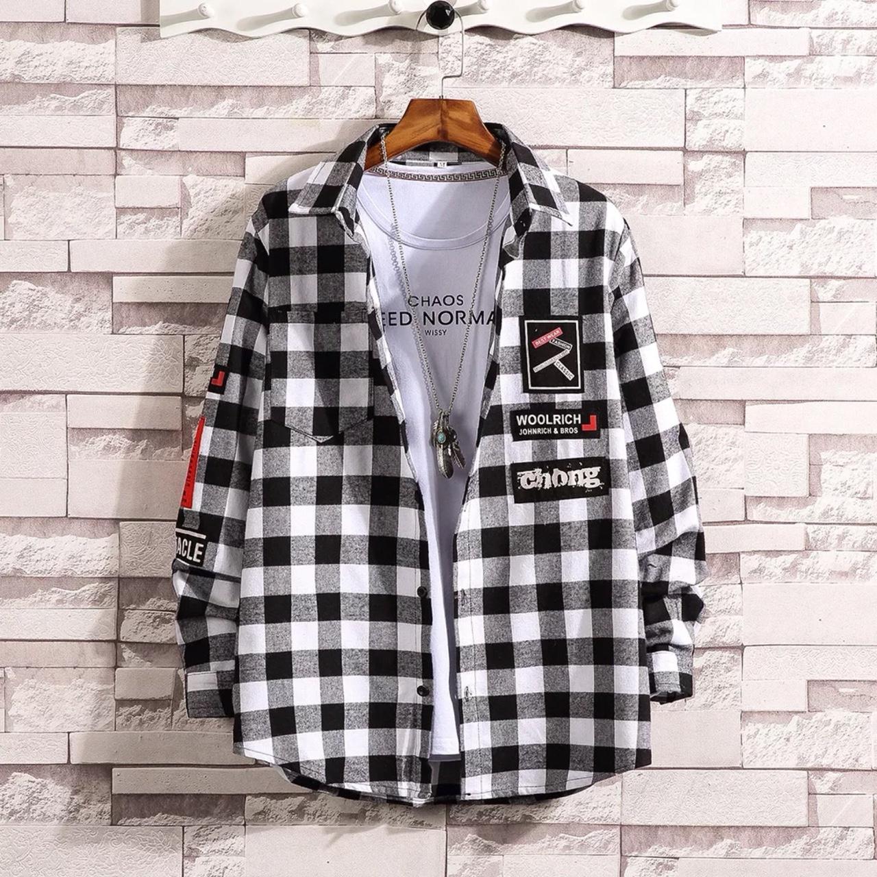 ÁO SƠ MI CARO NAM NỮ IN LOGO WOOLRICH CHONG SIÊU PHẨM 2018 MỚI NHẤT HOT!!!! VL1820 CHUẨN HÌNH