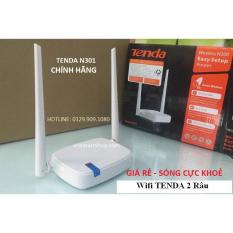 BỘ PHÁT WIFI ROUTER CHÍNH HÃNG TENDA N301 – PHÁT WIFI 2 ANTEN SÓNG CỰC KHOẺ