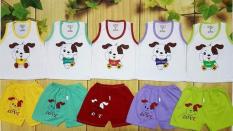 Combo 5 bộ cotton sát nách quần đùi bé trai và bé gái từ 4kg đến 30kg