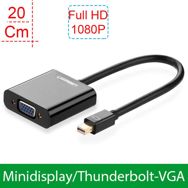 Minidisplay port/Thunderbolt Macbook, Imac, Mac Mini Surface, Lenovo ThinkPad X1 Carbon to VGA/LCD/Projector UGREEN 10458 (20Cm - White)