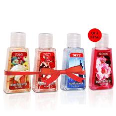 “Mua 3 tặng 1” Set 4 chai gel rửa tay khô 3k Lamcosmé (60ml/chai), Không dùng nước, làm sạch, diệt khuẩn, khử mùi. Chiết xuất từ thiên nhiên