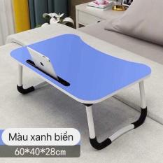 Bàn học tập, làm việc gấp gọn có khe cắm điện thoại, ipad thông minh