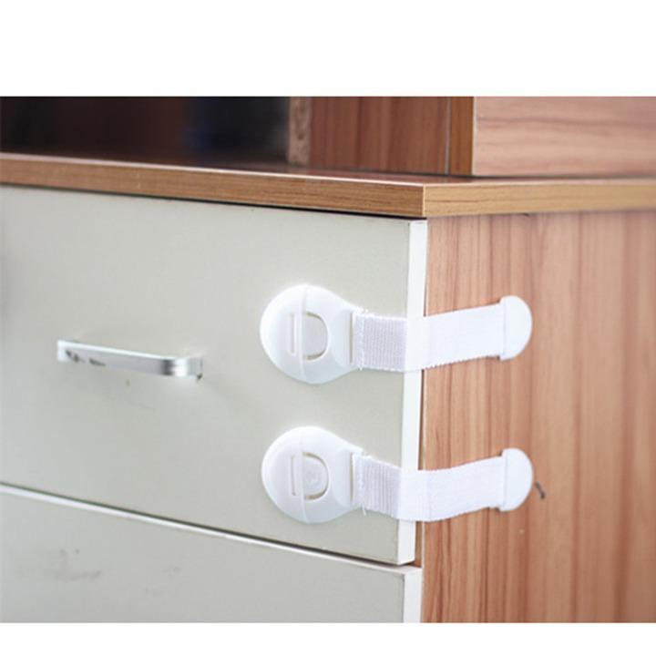Bộ 3 khóa tủ lạnh an toàn cho tủ 2 cánh, ngăn kéo
