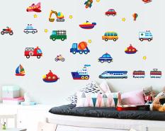 Decal Dán Tường Trang Trí Phòng Phương Tiện Giao Thông