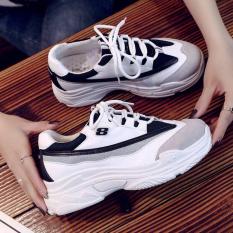 giày số 8 trắng đen
