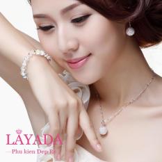 BỘ NỮ TRANG SỨC BẠC NGUYÊN CHẤT HẠT CHÂU QUÝ PHÁI SANG TRỌNG – LAYADA SHOP