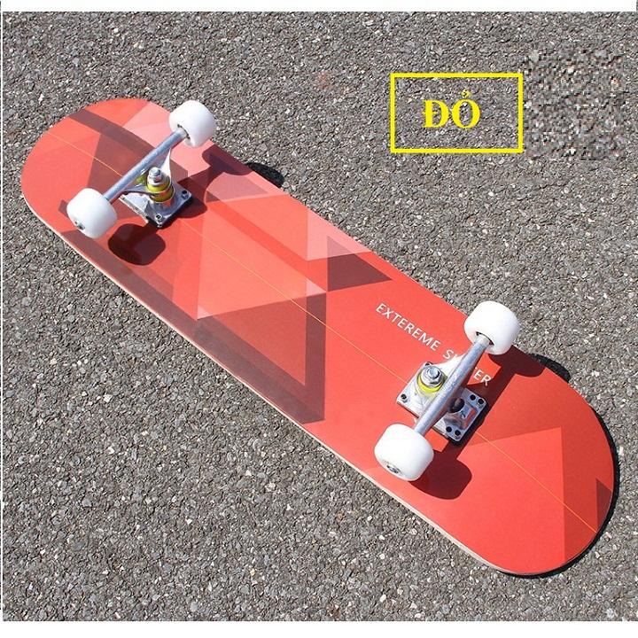 Ván trượt skateboard thể thao chất liệu gỗ phong ép cao cấp 7 lớp mặt nhám