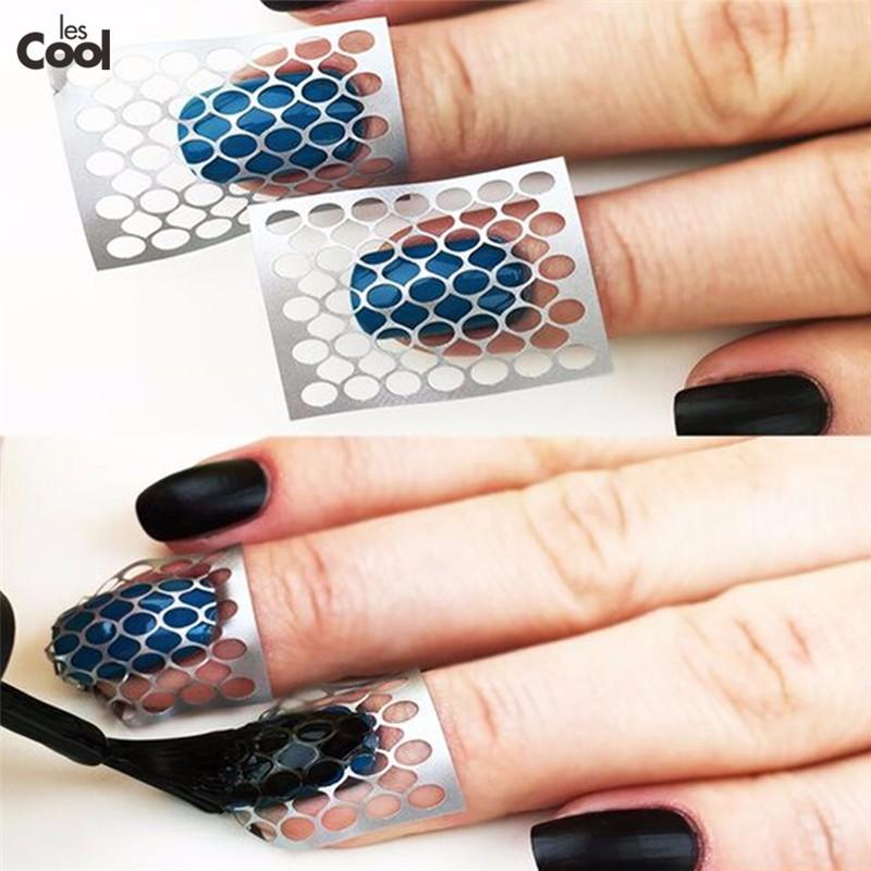 Set 10 Tấm giấy dán lưới DIY tạo mẫu trang trí nail (hollow sticker)