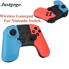 Justgogo Bluetooth không dây Người điều khiển trò chơi Gamepad Cần điều khiển cho NTD Switch Console