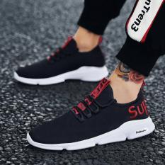 Giày sneaker nam DODACO DDC3222 giày thể thao nam thời trang style hàn quốc chất liệu siêu nhẹ vải khử mùi thoáng khí hàng hot trends giá rẻ mẫu mới nhất 2018 màu Trắng Vàng Đỏ