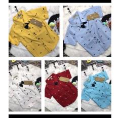 Áo sơ mi tay ngắn cho bé trai, chất vải lenni cotton đẹp,mịn, mát, cực co dãn