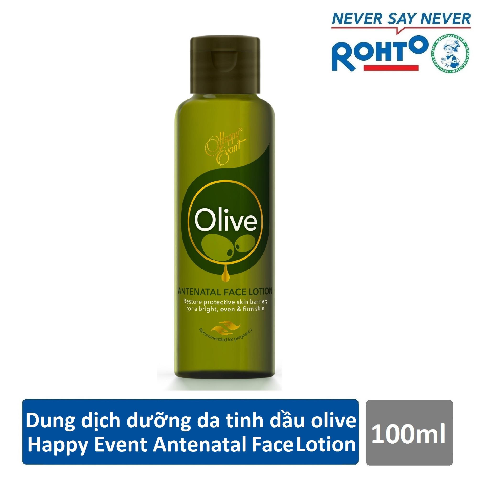 Dung dịch dưỡng da tinh dầu olive Happy Event Antenatal Face Lotion 100ml