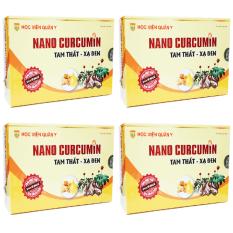 Liệu Trình Trị Dạ Dày, Hóa Xạ Trị 1 Tháng Uống 4 Hộp Nano Curcumin Tam Thất Xạ Đen Học Viện Quân Y (30 Viên X 4)