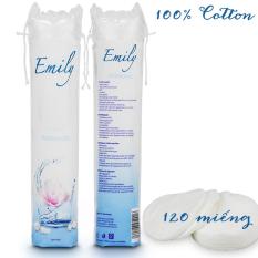 Bông tẩy trang Emily Wattepads 120 miếng 100% cotton – Đức