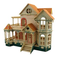 Đồ chơi lắp ráp gỗ 3D Mô hình biệt thự Villa Xia Weiyi – Nhà búp bê | Đồ chơi búp bê | Mô hình nhà gỗ | Đồ chơi lắp ghép | Đồ chơi xếp hình – Tặng kèm đèn LED trang trí