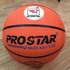 Quả bóng rổ cao su Prostar số 6 (cam) + Tặng bộ kim bơm và lưới đựng bóng