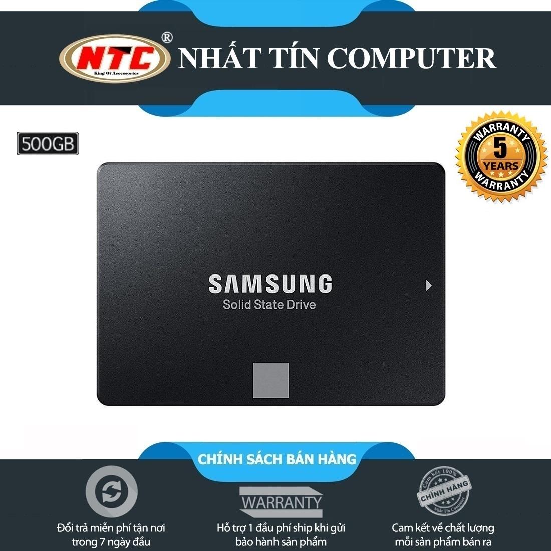 Ổ cứng SSD Samsung 860 Evo 500GB 2.5-Inch SATA III - box Hoa (Đen) - Bảo hành 5 năm