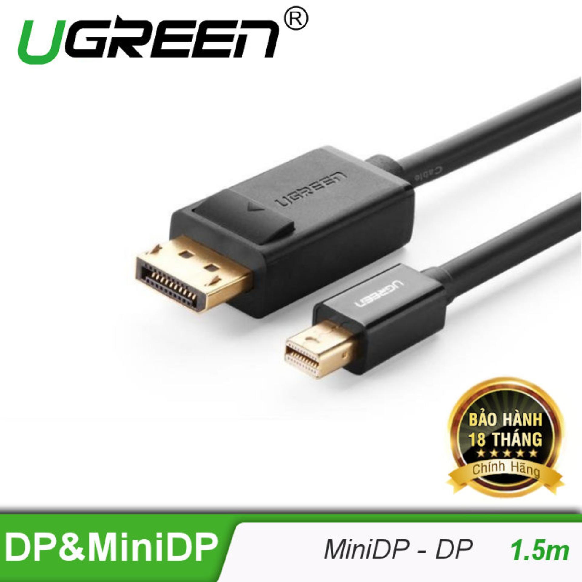 Cáp chuyển đổi mini DP to DP Version 1.2 dài 1.5M UGREEN MD105 10477