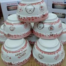 Set 10 chén sứ hoa văn ngộ nghĩnh