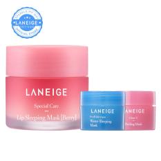 Mặt nạ ngủ cho môi hương quả mọng Laneige Lip Sleeping Mask Berry 20g + Tặng Mặt nạ tẩy tế bào chết 15ml + Mặt nạ ngủ 15ml
