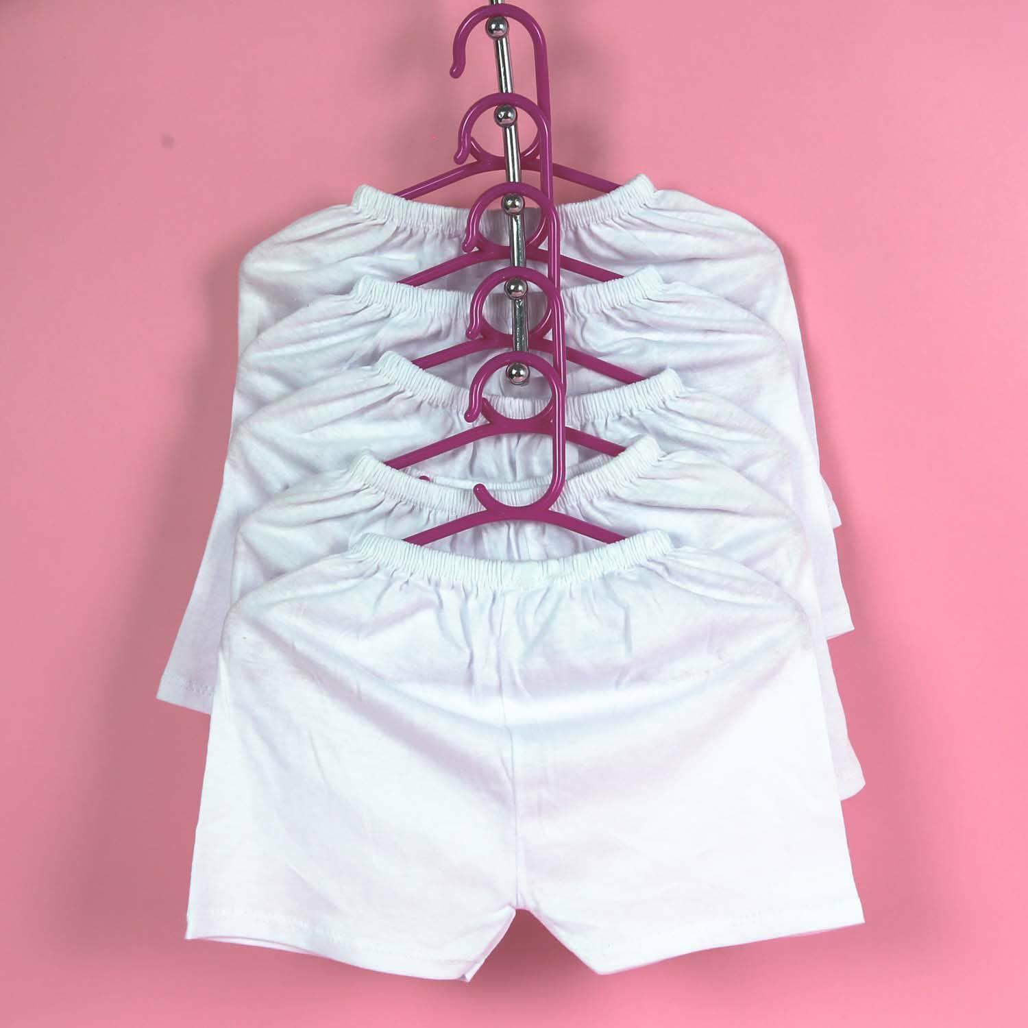 Set 10 quần đùi trắng bosini cho bé từ 0-12 tháng