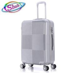 vali nhựa kéo 20inch vuông caro Shalla (đen,hồng,đỏ đô,vàng đồng,xanh đen,xám kem)