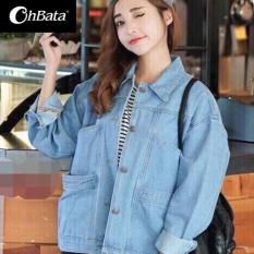 Áo Khoác Jeans Nữ 4 Túi Cao Cấp OHS523
