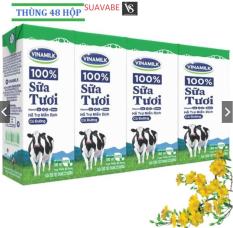 Thùng 48 Hộp Sữa tươi tiệt trùng Vinamilk 100% Có đường 180ml