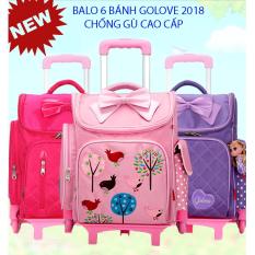 Ba Lô Kéo Cho Bé Gái-Cặp Học Sinh-Vali Kéo Trẻ Em Hà Nội-Mua ngay Balo Kéo 6 bánh Golove cho bé, tiện lợi, an toàn, dễ dàng di chuyển, không ảnh hưởng đến cột sống của bé.