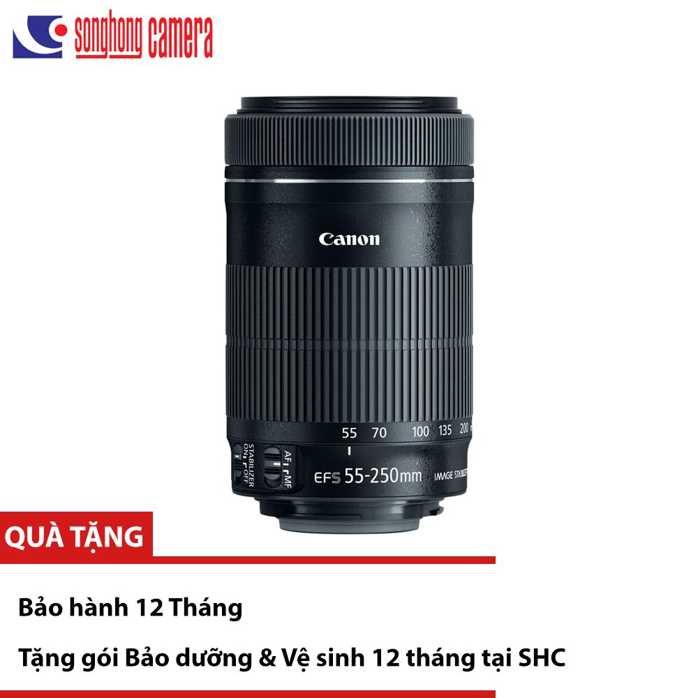 Ống kính Canon EF-S 55-250mm f / 4-5.6 IS STM - Hàng nhập khẩu (Mới 100%)