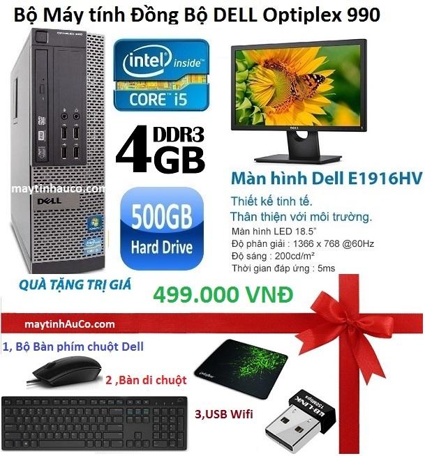 Bộ Máy Tính Đồng Bộ Dell Optiplex 990 ( Corei5 / 4g / 500g ) Và Màn Hình Dell 18,5inch...
