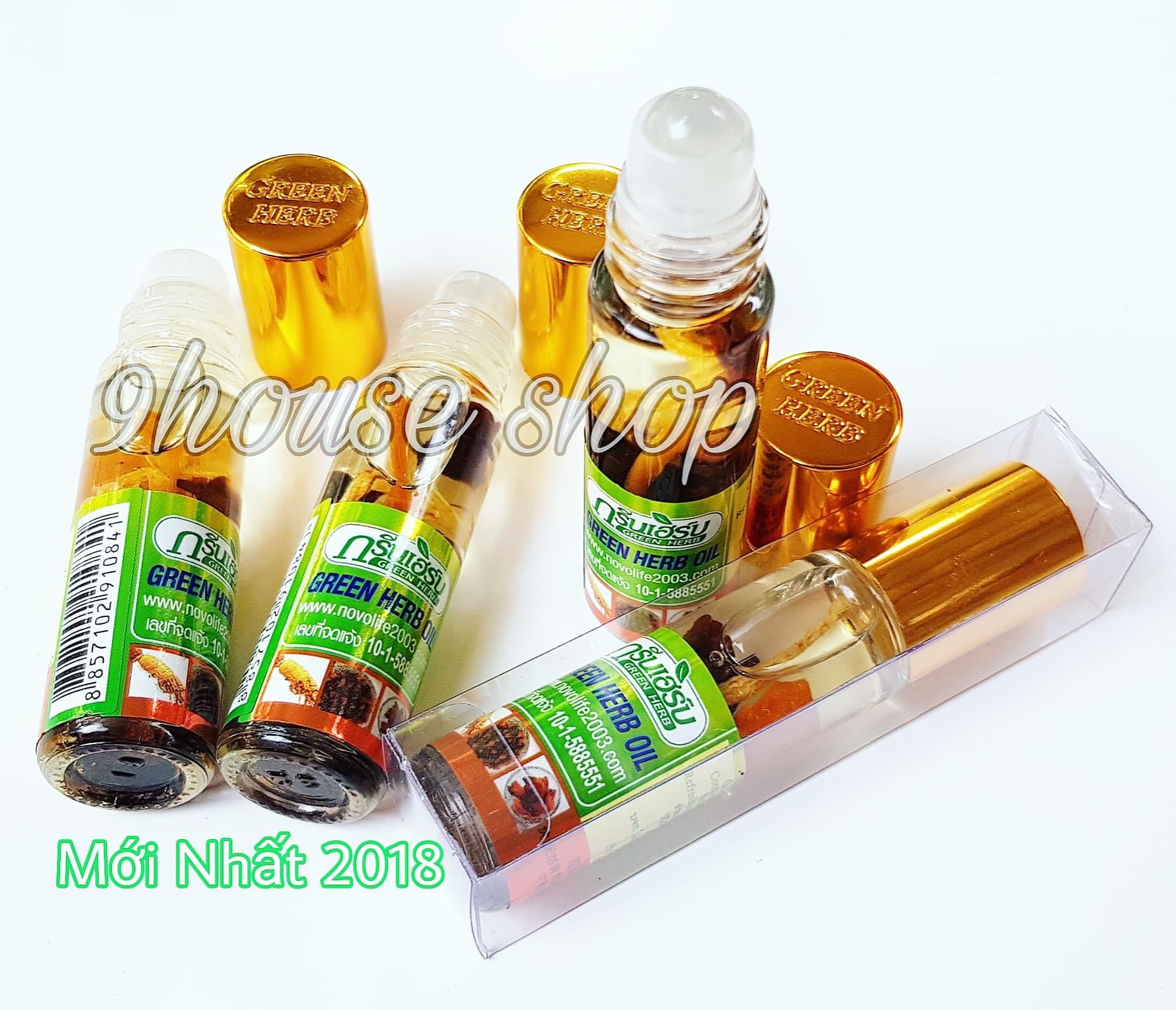 01 Dầu Nhân Sâm Ginseng Green Herb Oil Thái Lan 8ml (nhập khẩu)
