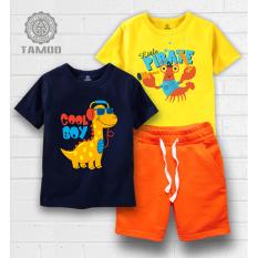 Set 2 Áo + 1 quần thun TAMOD bé trai in hình