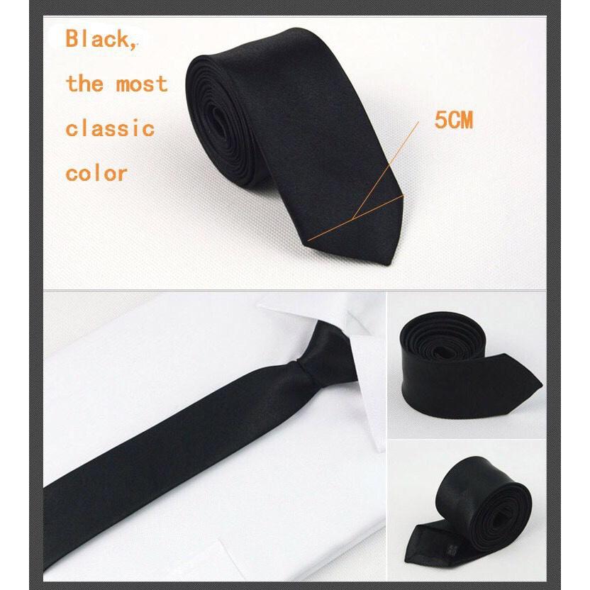 Cà Vạt Lụa Bản Nhỏ 5cm Cà vạt Hàn Quốc - Cavat Nam Công Sở