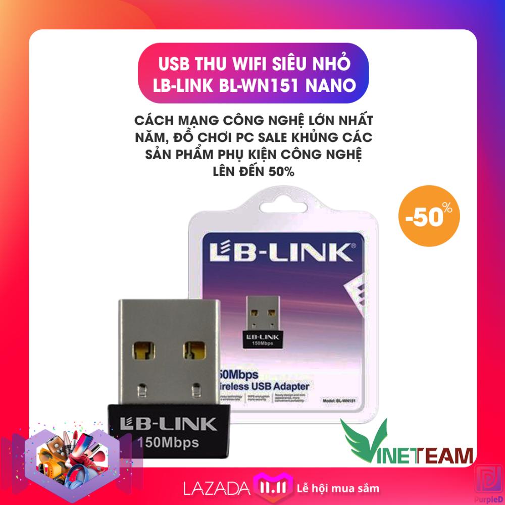 USB thu wifi LB-LINK BL-WN151 Nano (Đen)