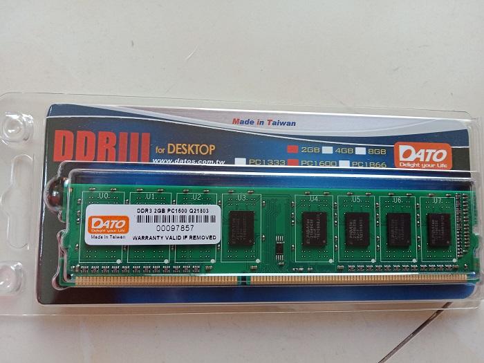 Ram DATO 2GB DDR3 1600Mhz