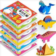 Sách gấp giấy 3D bìa cứng có màu / Hàng <50k